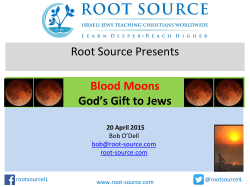 Blood Moons â Gift to the Jews - and Exodus â 20 Apr