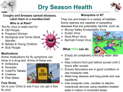 WHS Alert â Dry Season Health
