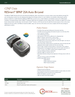 CPAP Units RESmartÂ® BPAP 25A Auto Bi-Level