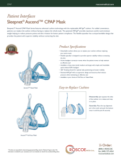 Patient Interfaces SleepnetÂ® Ascendâ¢ CPAP Mask