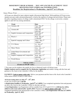 RHS AP Registration Form