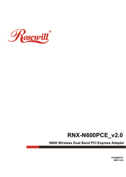 RNX-N600PCE_v2.0 N600 Wireless Dual Band PCI