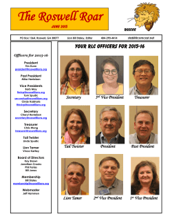 June 2015 Newsletter - Roswell Lions Club, Inc.