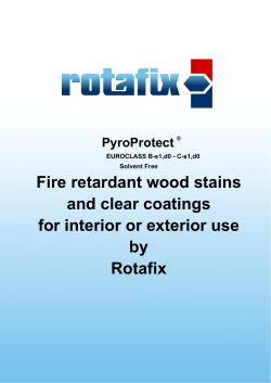 Fire retardant wood stains and clear coatings for interior or