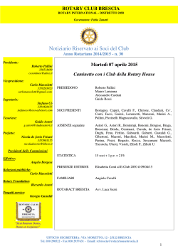 Not.nr.30 PALLINI - Rotary Club Brescia Moretto
