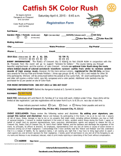 5K Run Registration Click Here - Rotary Club of Crescent City