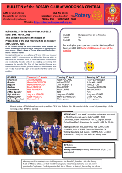 ulletin # 35 - RotaryWodongaCentral