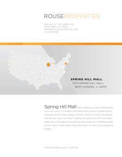 spring hill mall - Rouse Properties