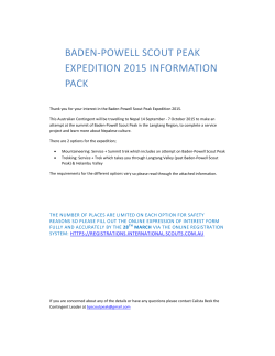 baden-powell scout peak expedition 2015