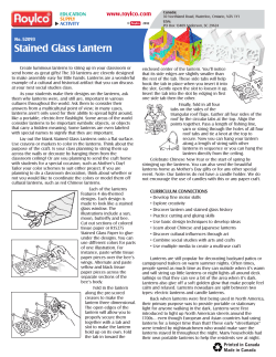 52093 Stained Glass Lantern GUIDE.cdr