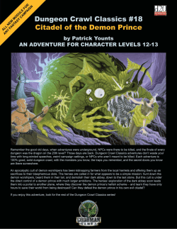 Dungeon Crawl Classics #18 - Citadel of the Demon Prince