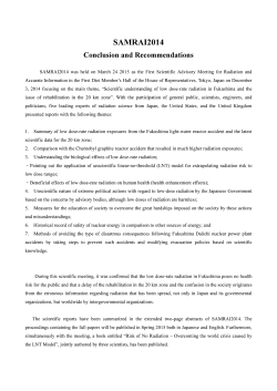 SAM RAI 2014 Conclusion and Recommendations