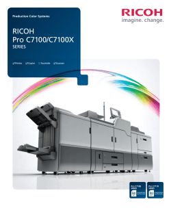 RICOH Pro C7100/C7100X Series - Brochure