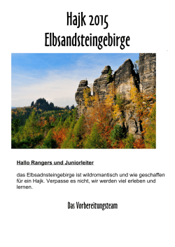 Hajk im Elbsandsteingebirge