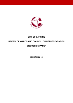 Review of Wards & Councillor Representation 2015