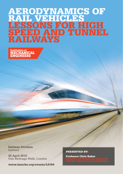 aerodynamics of rail vehicles lessons for high speed and