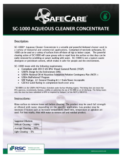 SC-1000 AQUEOUS CLEANER CONCENTRATE