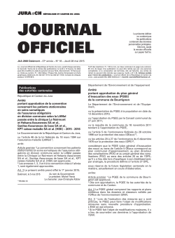 2015 / 18 - Recueil systÃ©matique de la lÃ©gislation du Jura