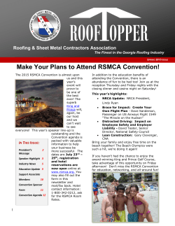 Make Your Plans to Attend RSMCA Convention!