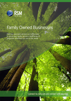 Family Owned Businesses