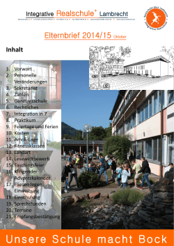 Eltern-Infobrief 2013/2014 - der Realschule plus Lambrecht