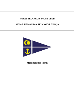 ROYAL SELANGOR YACHT CLUB KELAB PELAYARAN