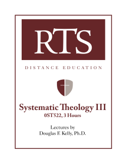 0ST522 - Reformed Theological Seminary