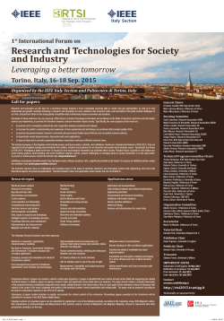 Research and Technologies for Society and Industry