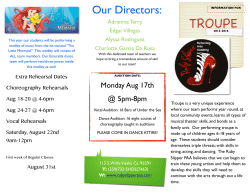 the Troupe Flyer