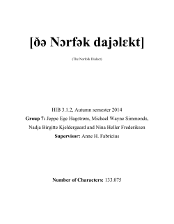 The Norfolk Dialect - REPORT.docx