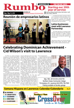 Cid Wilson`s visit to Lawrence