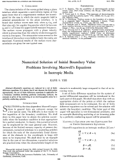 Numerical Solution of Initial Boundary Value Problems Involving