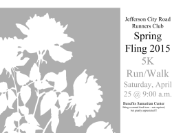 Spring Fling 2015 5K Run/Walk