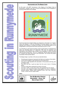 Issue 184 March/April 2015 - Runnymede District Scouts