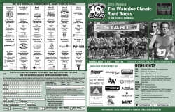 Waterloo Classic 2015 Entry Form