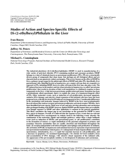 Modes of Action and Species-Specific Effects of Di