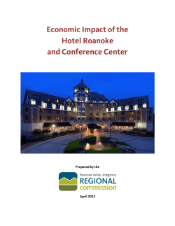 Economic Impact Analysis: Hotel Roanoke and Conference Center