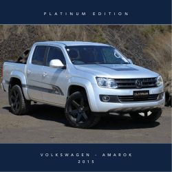 VW Amarok Platinum Edition (PDF 676KB)