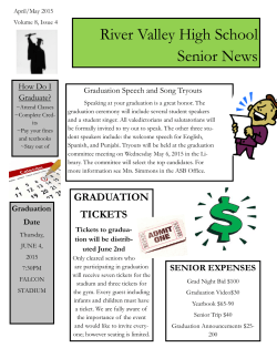 Senior Newsletter April and May 2015