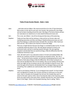 Tales From Scenic Route - Kate + Iain