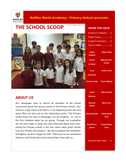 School Scoop1 - Raffles World Academy