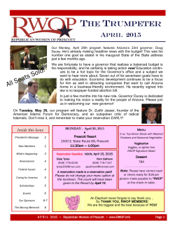 APRIL 2015 RWOP Newsletter - Republican Women of Prescott