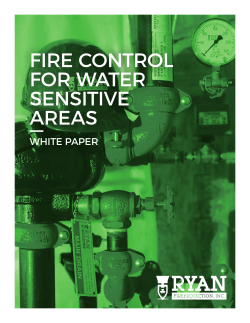 fire control for water sensitive areas