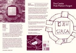 Malton Castle Leaflet