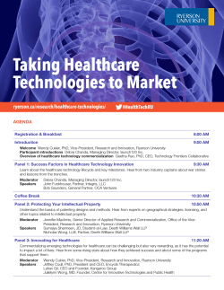 Taking Healthcare Technologies to Market