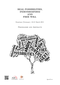 REAL POSSIBILITIES, INDETERMINISM AND FREE WILL tagxedo