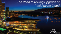The Road to Rolling Upgrade of Intel Private Cloud