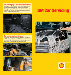 3M Car Servicing Leaflet