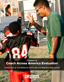 Coach Across America Evaluation