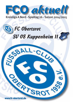 FCO aktuell - FC Obertsrot